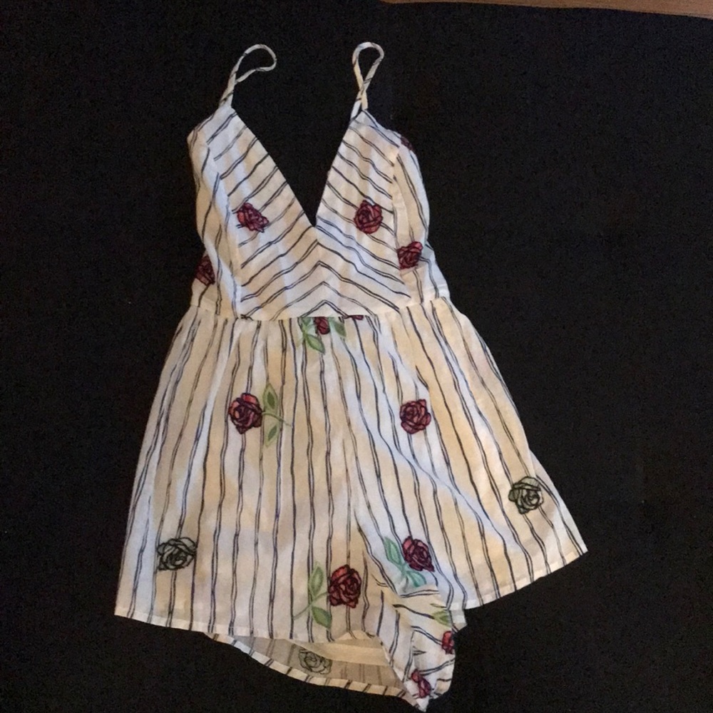 Rose & Stripe Romper